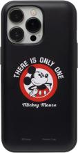 Disney Character Latootoo iPhone 13 Pro Case with Card Storage and Mirror Sheet (Mickey Mouse/Black)