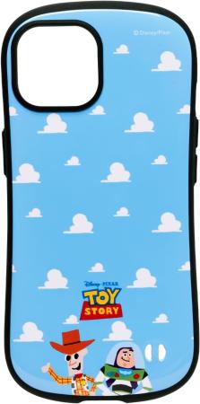 iFace First Class Disney/Pixar Character iPhone 15 Case (Toy Story/Cloud Pattern) (iFace iPhone 15 Cover, Shockproof, Character, Strap Hole)