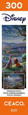 Ceaco - Disney - Thomas Kinkade - Lady and the Tramp Fall in Love - 300 Piece Jigsaw Puzzle
