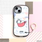 iFace First Class Moomin iPhone 15 Case (Hitoh Nyoro/Cup) (Smartphone Case Shockproof iFace iPhone 15 iphone15 Cover with Strap Hole)